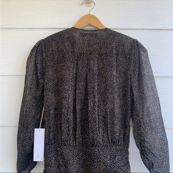 Bishop + Young Starpower Black Burnout Ruched Mini Dress size Small Holiday - Picture 11 of 16